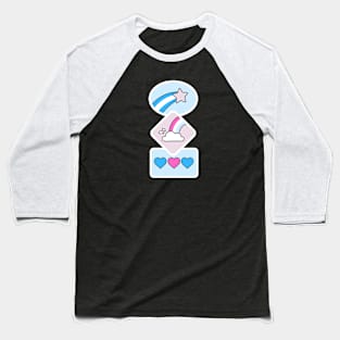 Stars, Rainbows & hearts Baseball T-Shirt